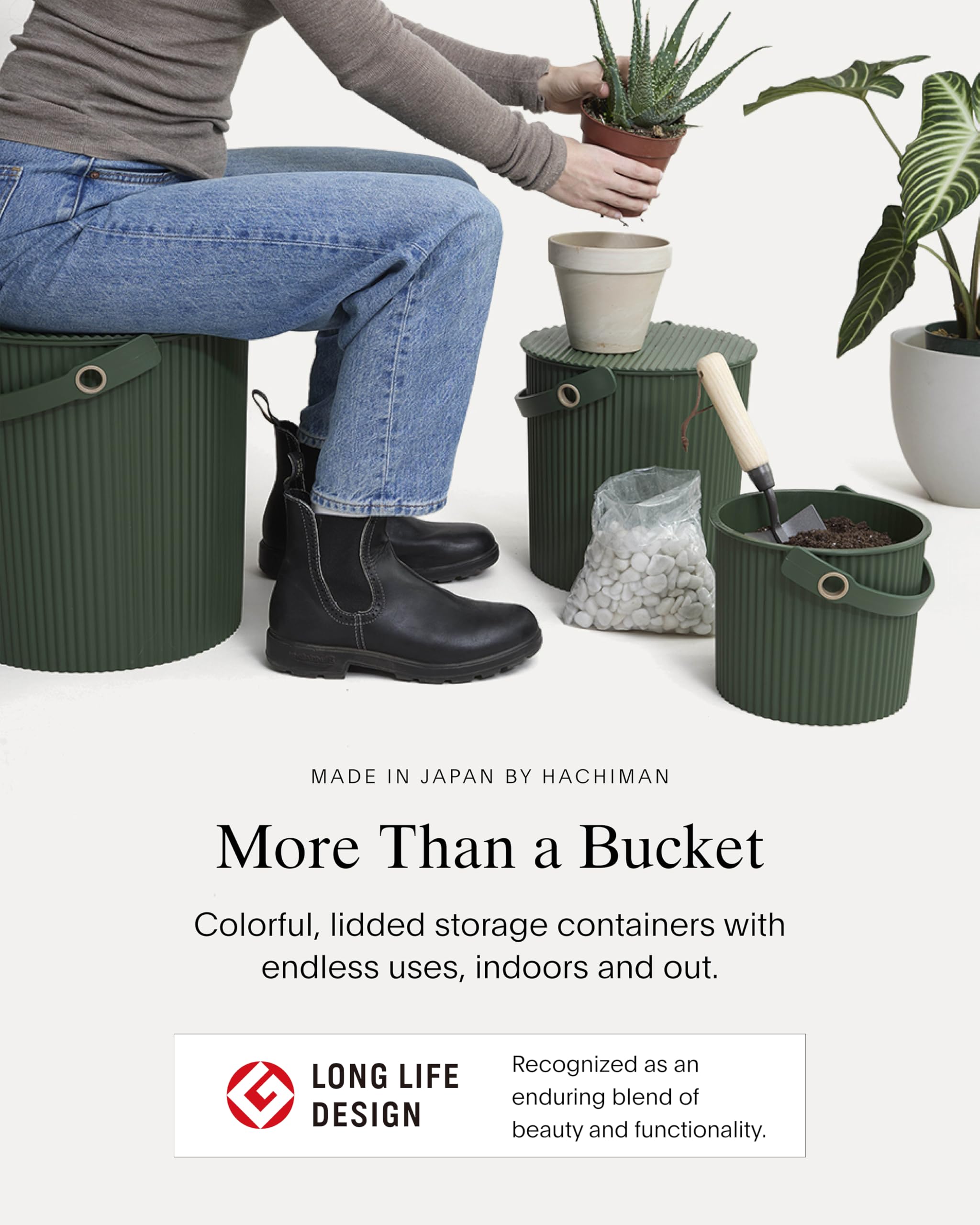 Heavy Duty Bucket - 2.6 Gallon with Lid & Handle -2