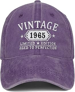 Happy 60th Birthday Gifts for Women Man Vintage 1965 Baseball Cap Funny Gifts Ideas