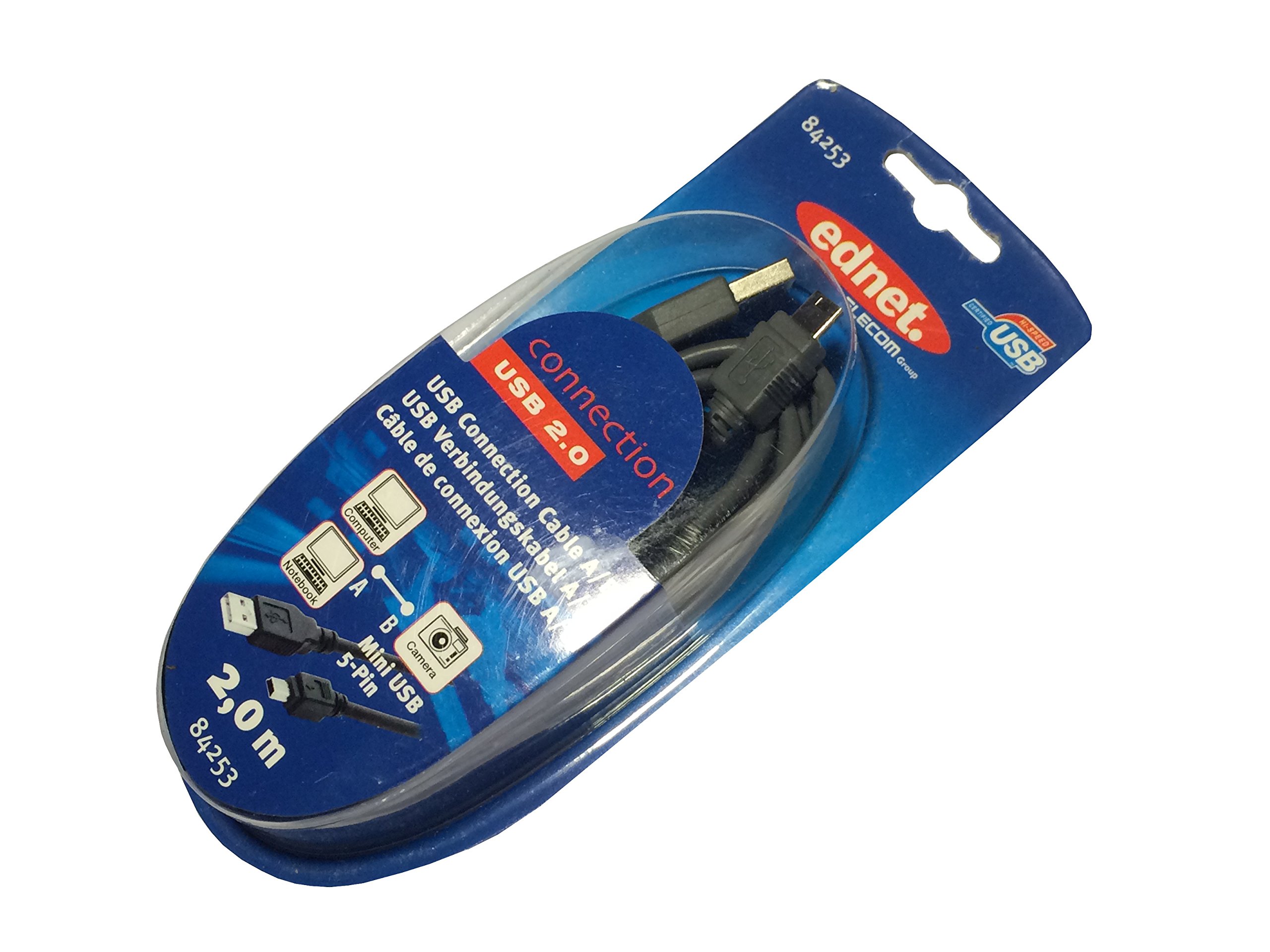 Professional Retail Service GmbH first order Mobilfunk Ednet USB 2.0 Cable A to B Mini USB 5-Pin Length 2 m