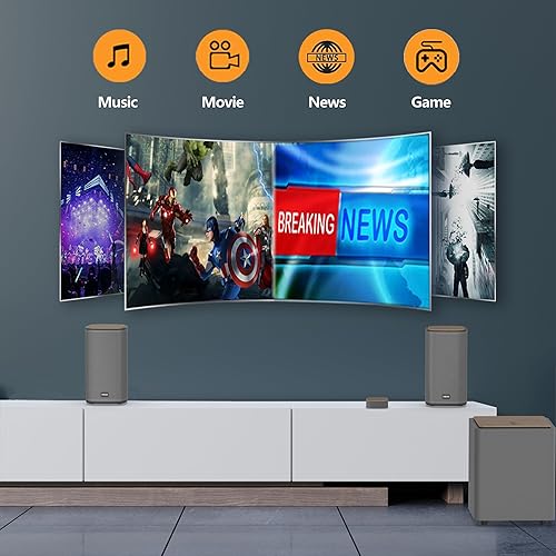 Miniatura 6 de KEiiD 2.1 Bluetooth Computer Speakers with Wireless Subwoofer and Wireless Touchpad for Desktop Laptop Pc Stereo Gaming Speakers, 4 EQ Modes,