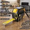 Cinta métrica láser 4 en 1, medidor digital con herramienta láser de 328 pies y cinta AutoLock de 16 pies, nivel láser de línea cruzada, recargable para construcción y bricolaje en el hogar 3