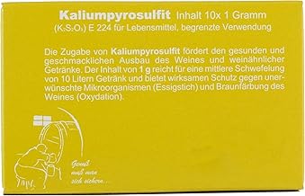 Vina Potassium Pyrosulphite 10 x 1 g, Potassium Disulphite, Sulphur Powder