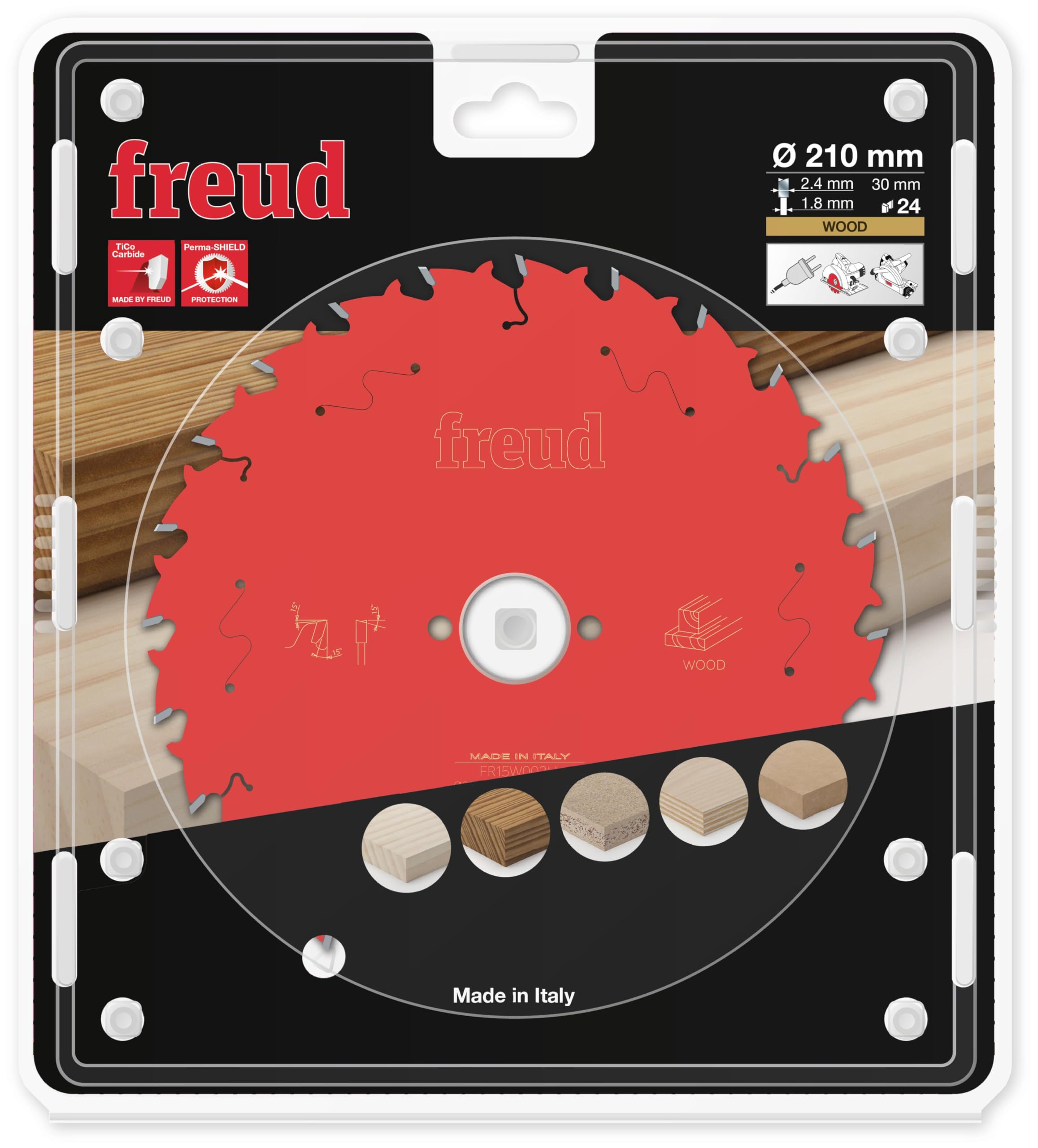 Freud FRE00654 FREUD-Ø210 2,4/1,8 AL30 Z24 BA 15° -F03FS09725-FR15W003H