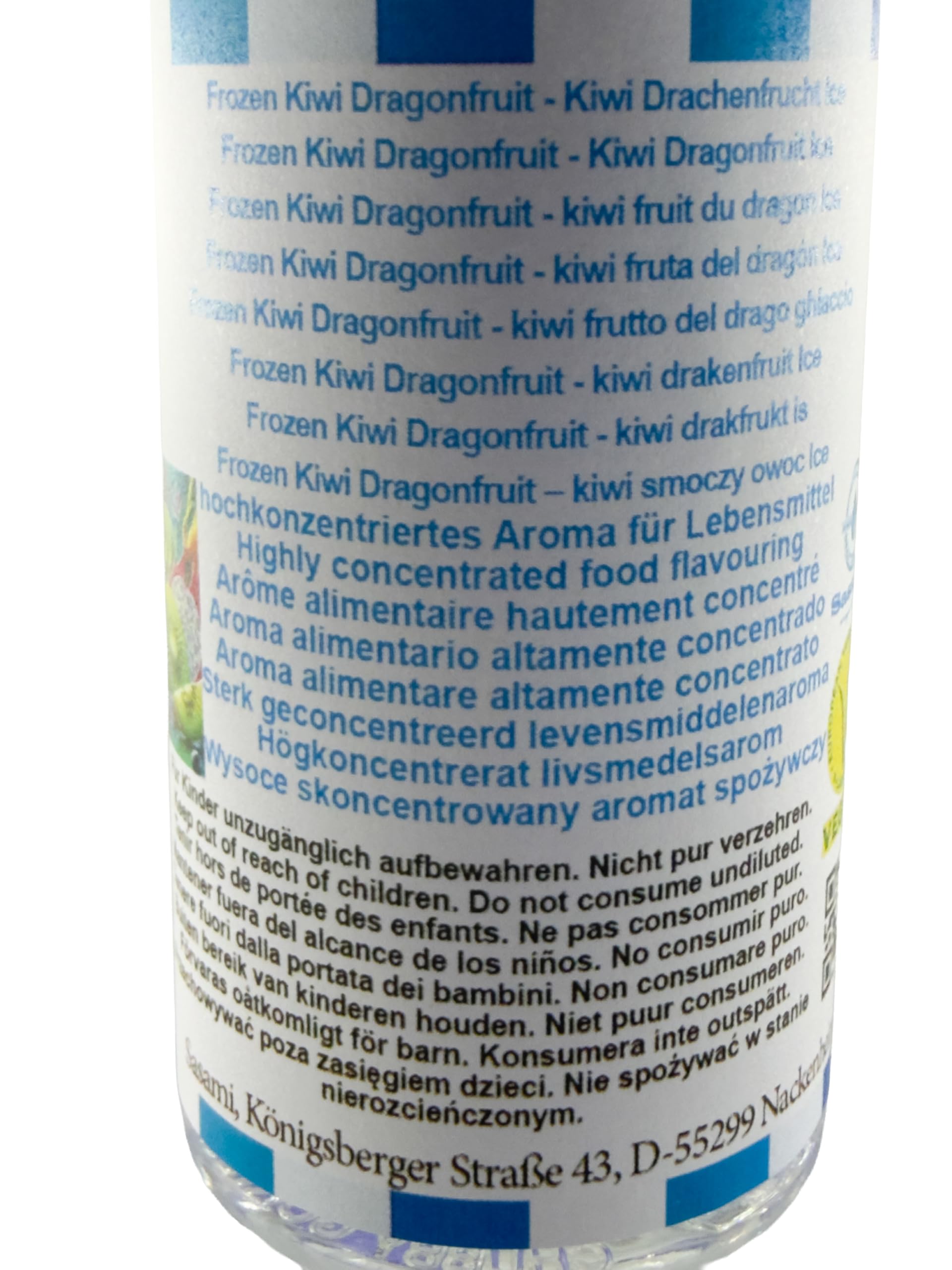 Frozen Kiwi Dragonfruit - kiwi frutto del drago ghiaccio aroma concentrato - vegano - Sasami - 100ml