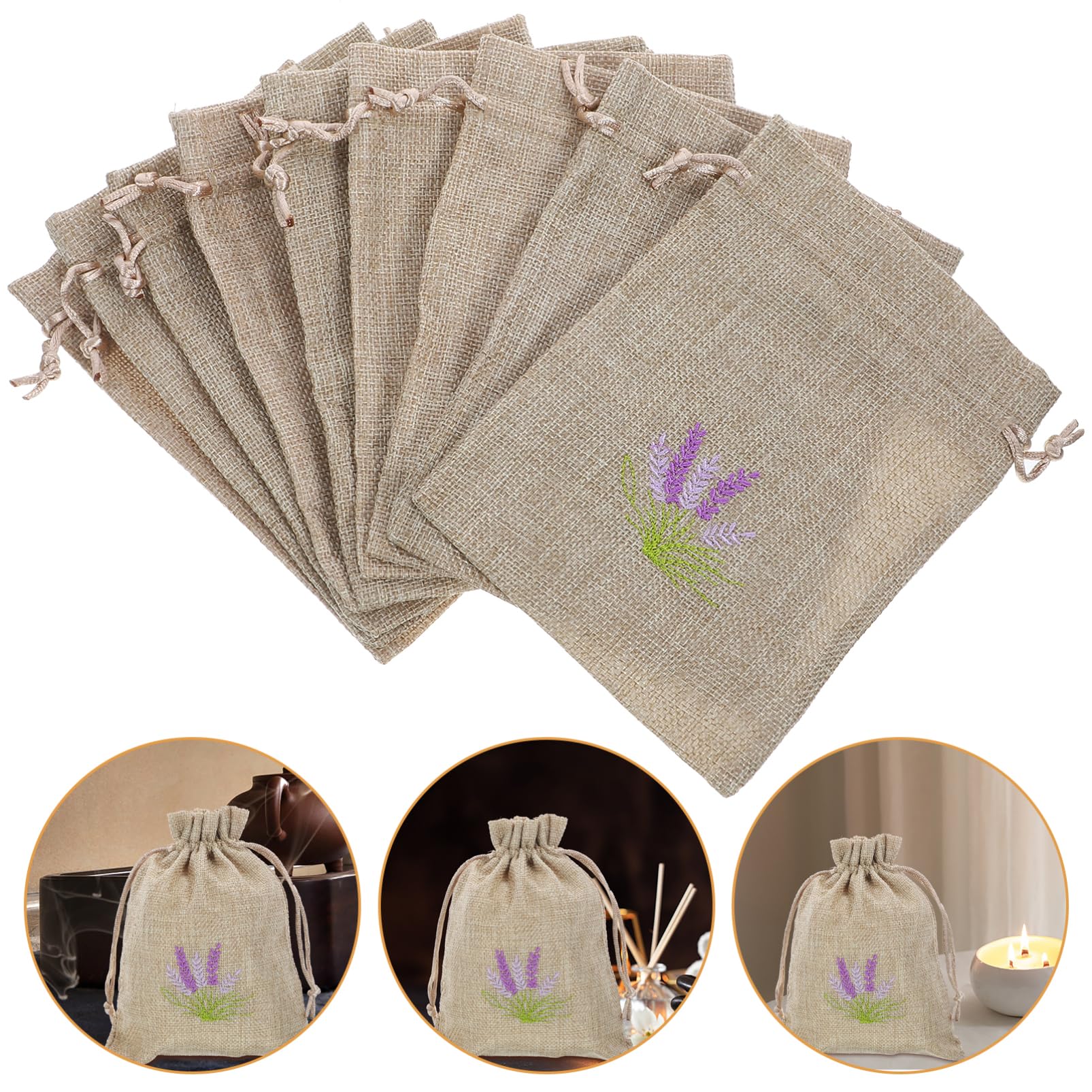 10pezzi Sacchetti Vuoti Con Corper Profumi Confezione Per Riporre Lavanda e Piccoli Oggetti Design Leggero e Pratico Perfetti Per Armadi e Auto