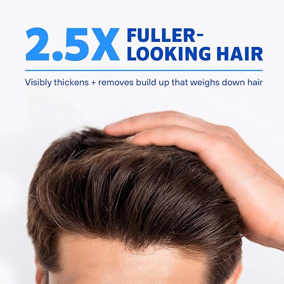 Rogaine Men's Pre-Growth 2 in 1 Shampoo + Conditioner with Triple Acid Complex, Scalp Purifying Shampoo Removes Build-Up To Maximize Hair Regrowth Treatments, Not Minoxidil, 8.4 fl. oz