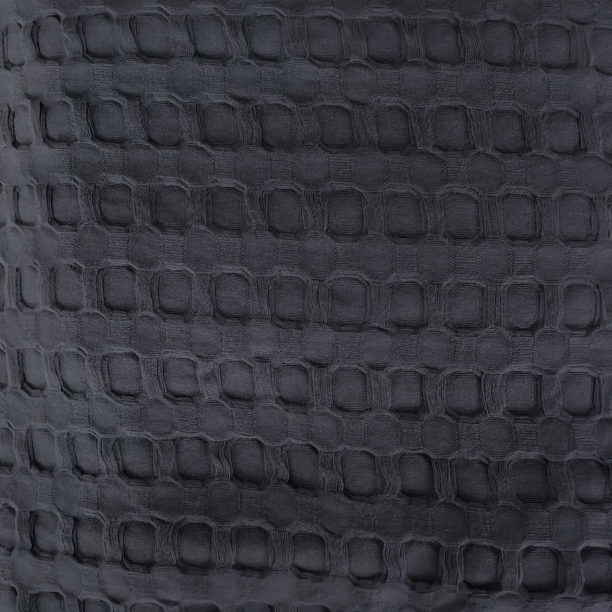 Copriletto Matrimoniale Estivo 260x260 cm in 100% Cotone Nido d’Ape – Copriletto Leggero Traspirante Non Trapuntato – Telo Arredo Letto Matrimoniale Rebecca Home Bifulco (Antracite)