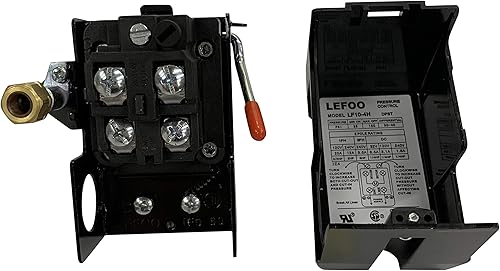 Miniatura 2 de Nuevo Interruptor de presión para compresor de aire 95-125 Cuatro puertos con descargador y palanca de encendido/apagado