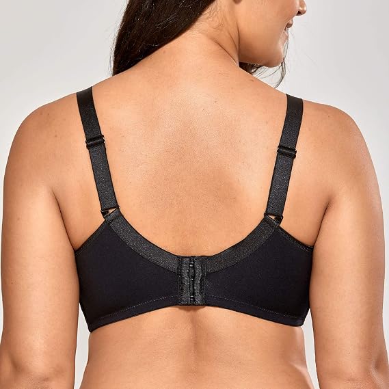 DELIMIRA Women's Mastectomy Wireless Post-Surgery Bras | With Pockets, Plus Size, Cotton, Sleep Bralette