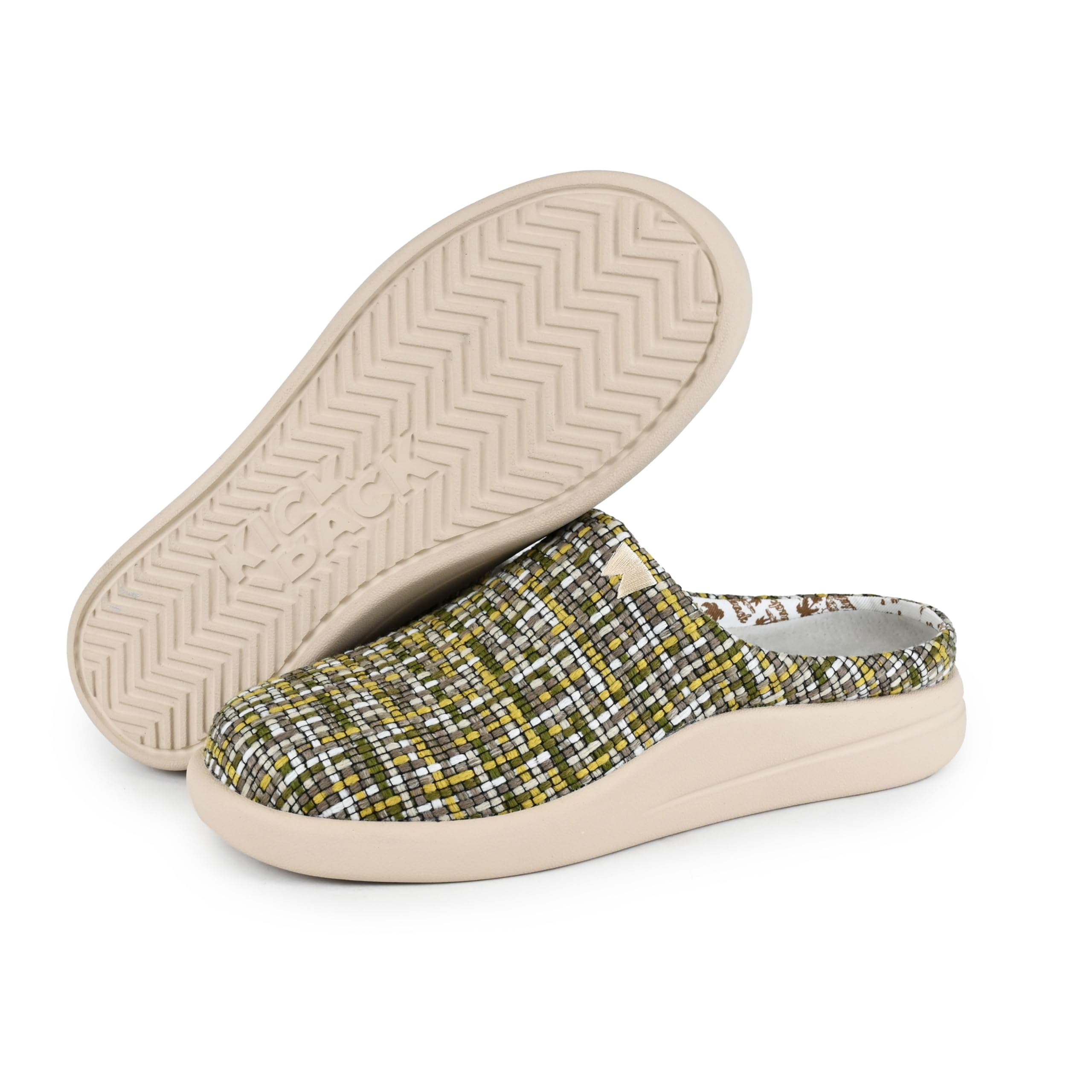 Kickback Sandy Zoccoli da Donna in Canvas Senza Lacci – Leggeri e Comodi con Soletta Ortopedica e Suola Antiscivolo – Slip‑On Casual Estivi