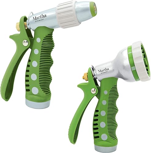 Martha Stewart MTS-S2M-A7 - Kit de boquillas de metal de fácil agarre juego de 2 3 patrones 7 patrones