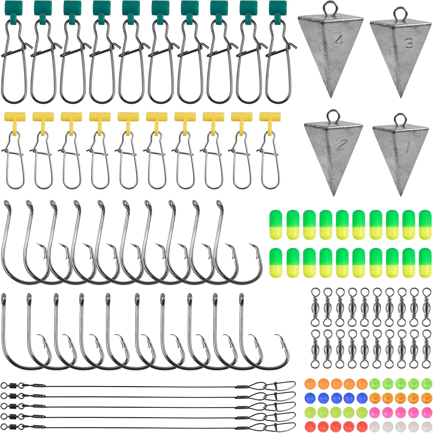 129pcs Surf Fishing Tackle Kit Fish Finder Rig Surf Togo Ubuy
