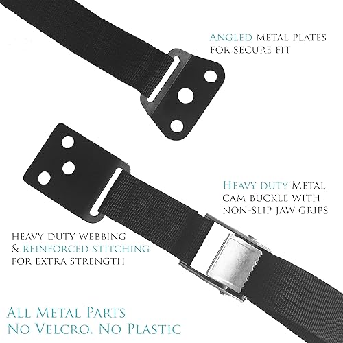 Miniatura 3 de Anclaje de pared TV y muebles, Correa de seguridad anti inclinación para pantalla TV plana, vestidores, armarios, clóset, estantería, y más a prueba