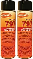 Vista 1 de QTY2 Polymat 797 - Adhesivo en aerosol de alta temperatura para tapicería automotriz [160F]