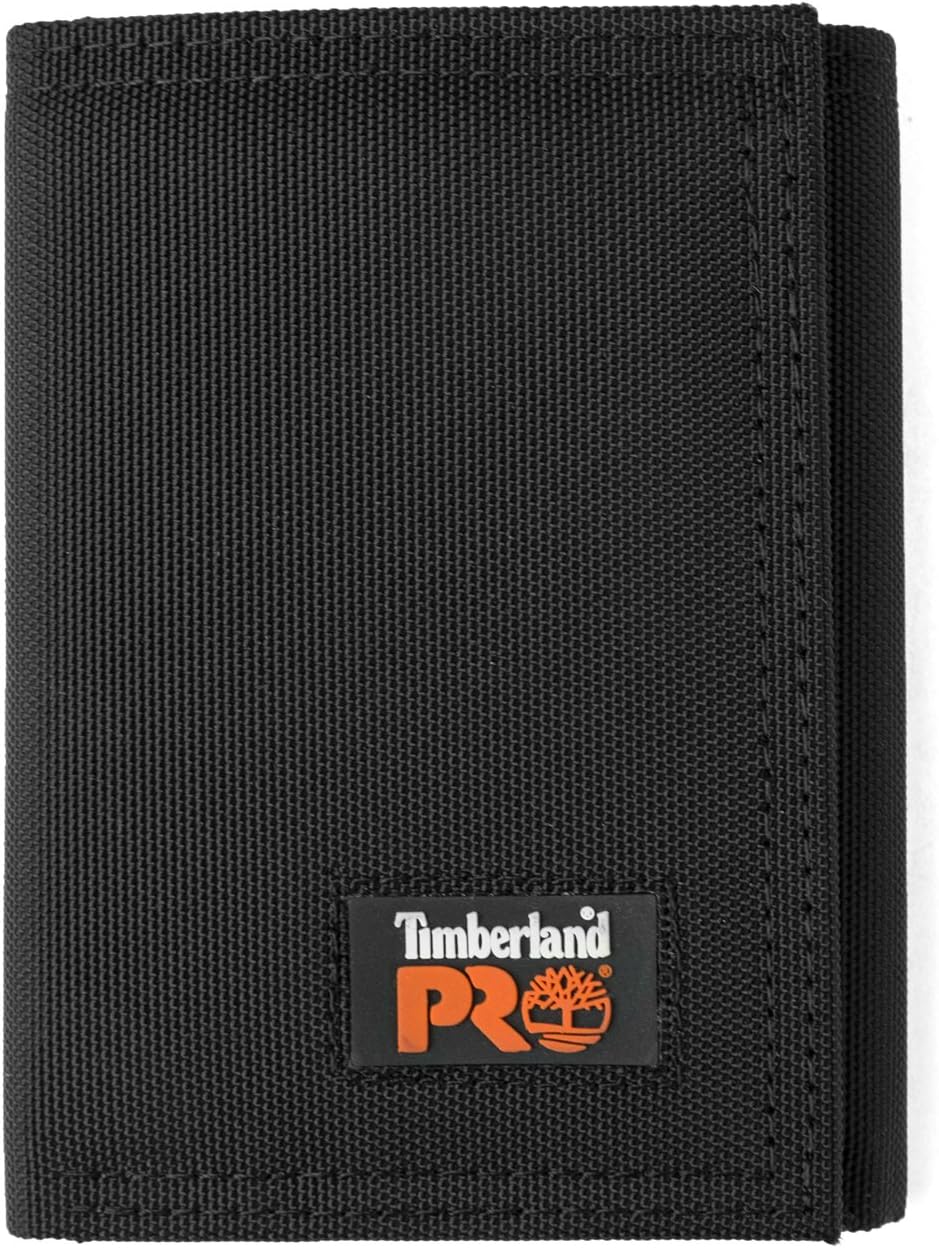 mens Cordura Velcro Nylon RFID Trifold Wallet With ID Window Wallet