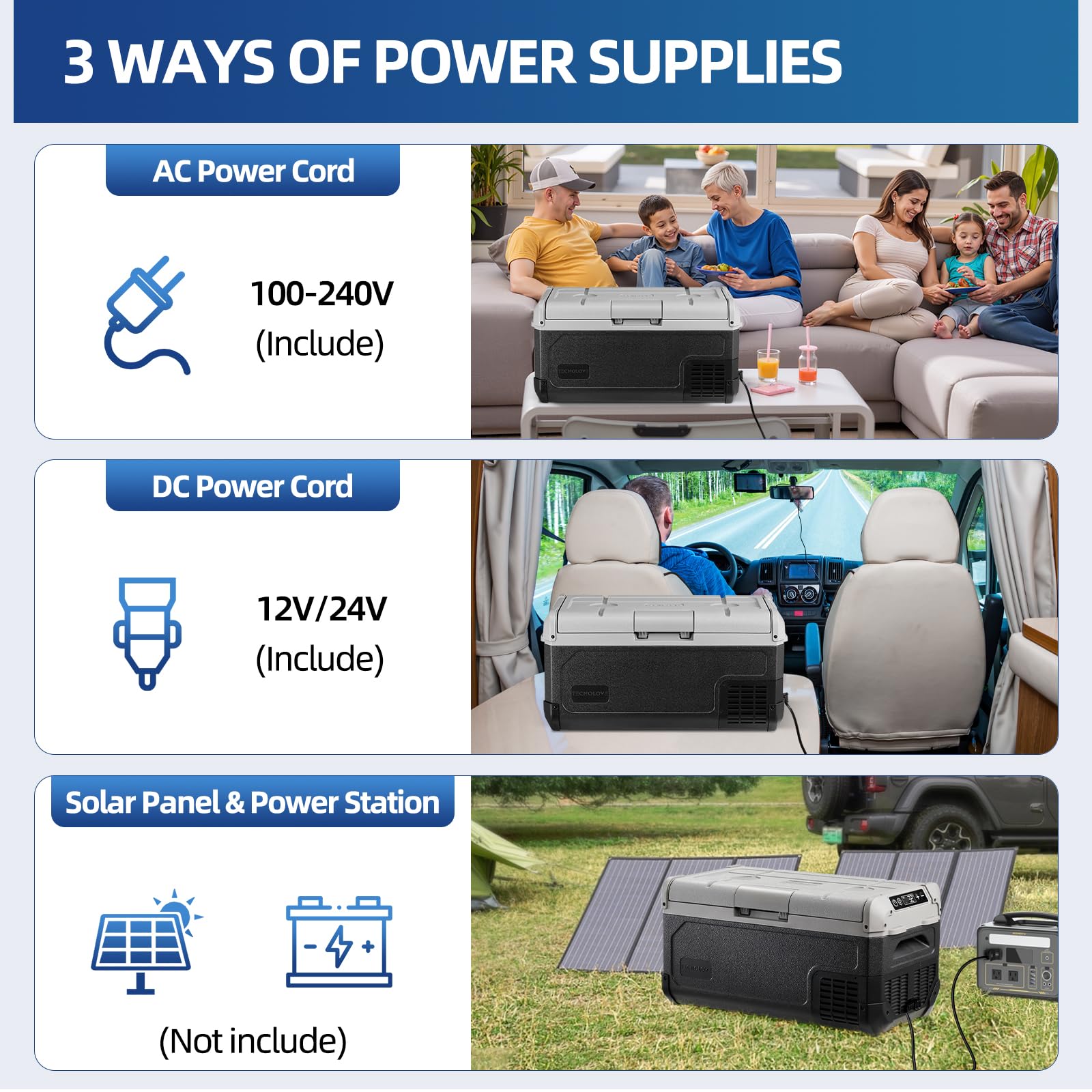 12V Car Refrigerator 21QT Portable Fridge Freezer with Blow Expansion Evaporator -4 68 12 24V DC 120-240V AC — view 9