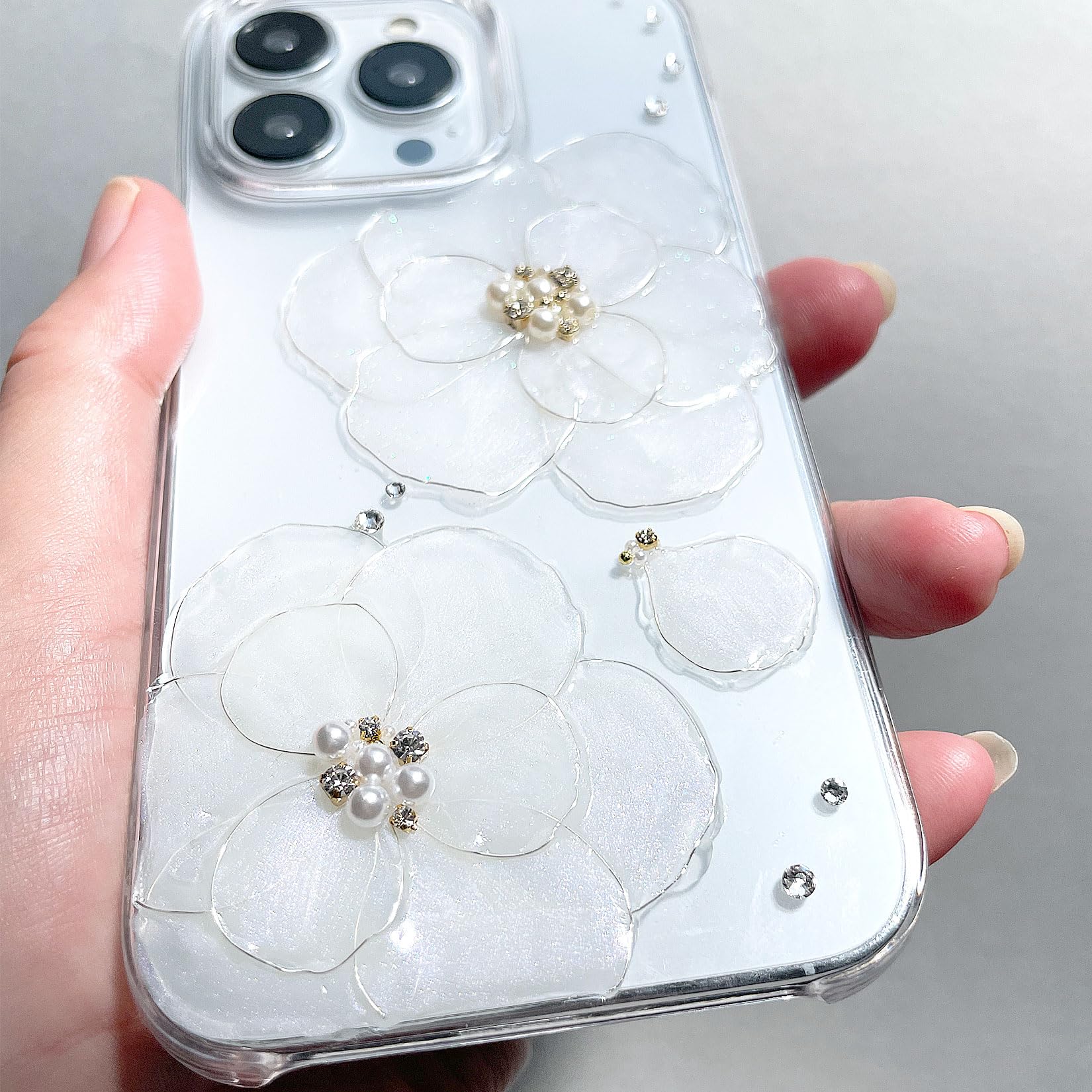 Amazon.co.jp: iPhone スマートフォンケース ダブルホワイト カメリア