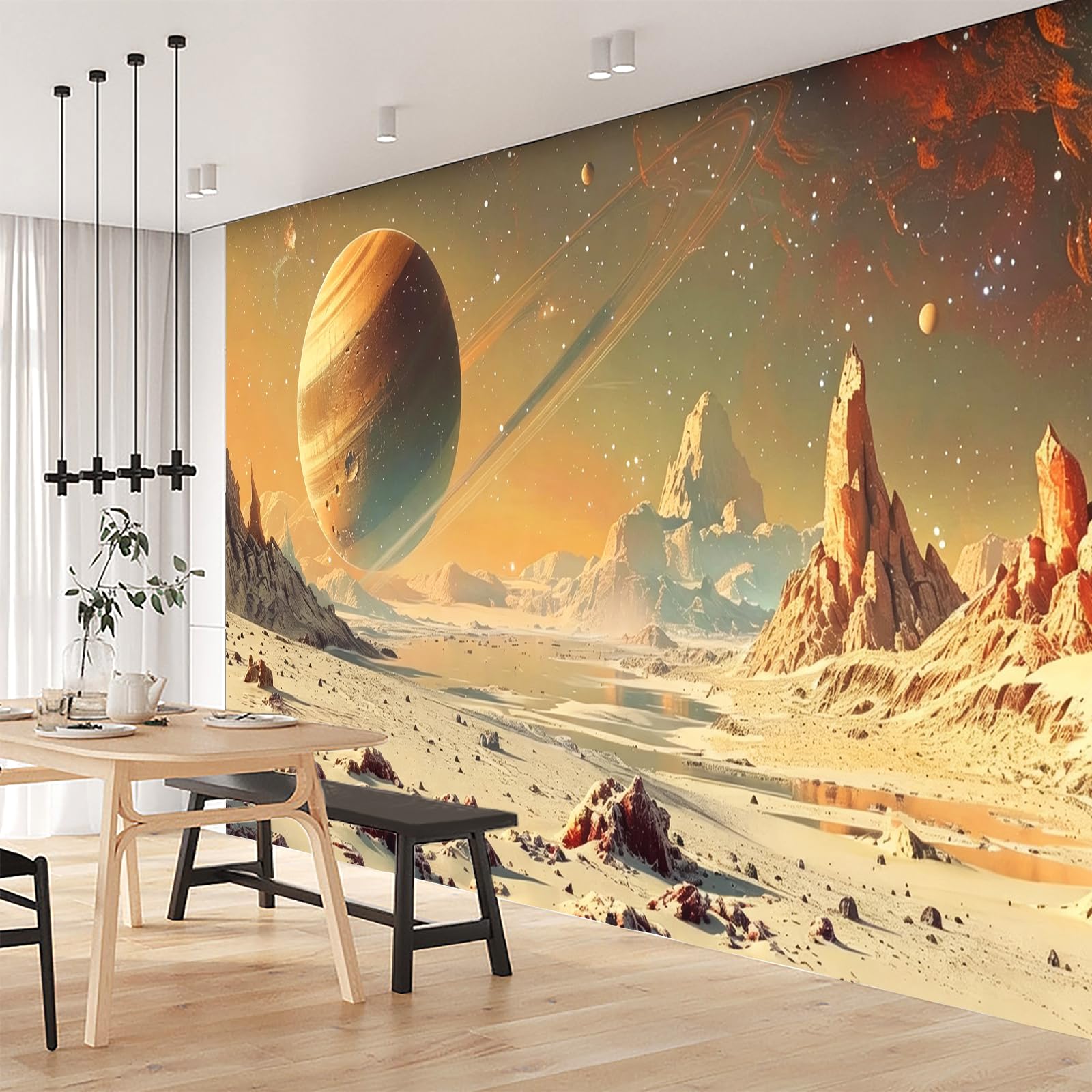 Fototapete Planet Weltraum Motivtapete Vliestapete 300x210cm