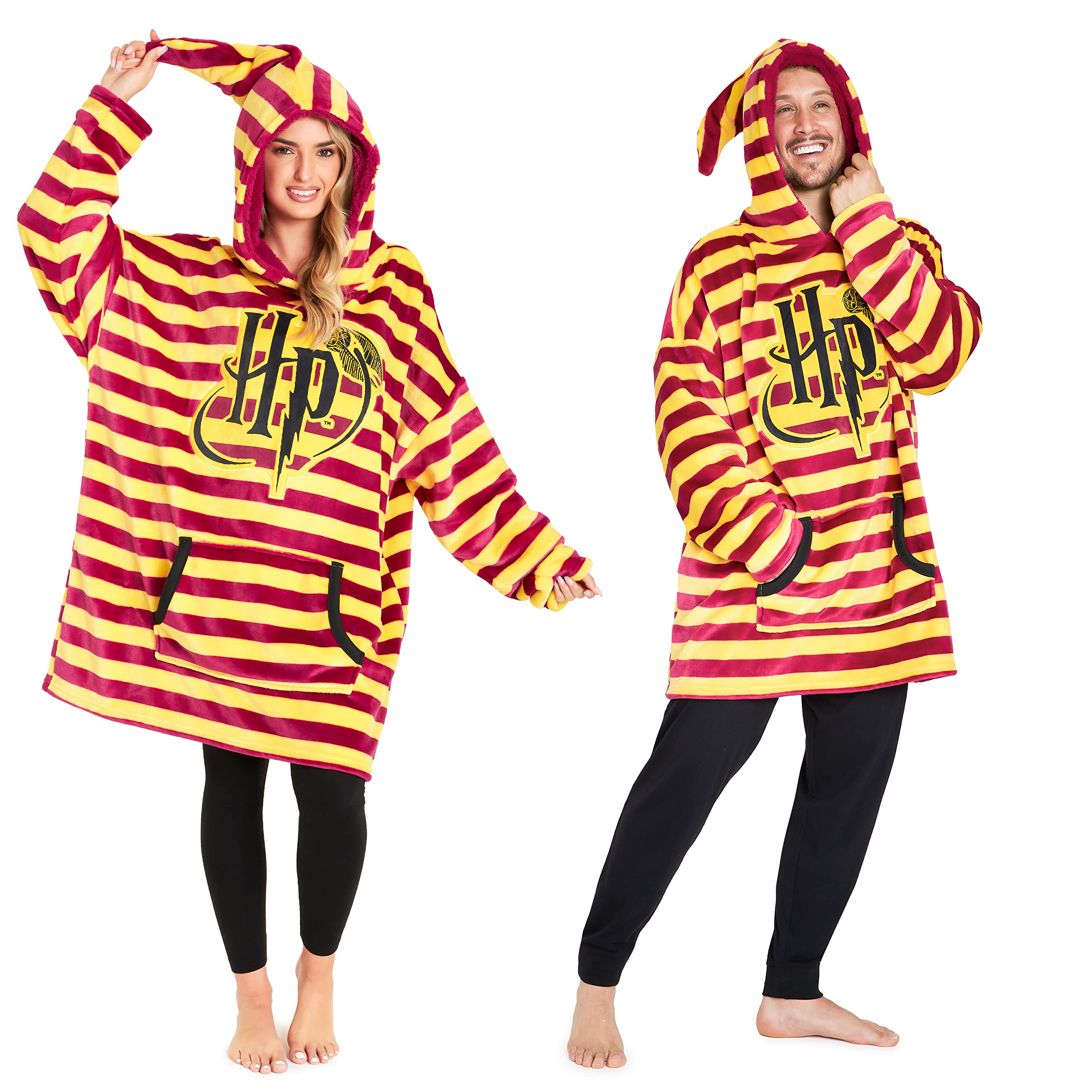 Harry PotterOversized Blanket Hoodie for Women Men and Teens, Fleece Wearable Blanket