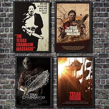 Amazon.co.jp: テキサスチェーンソー虐殺ホラー映画ポスター