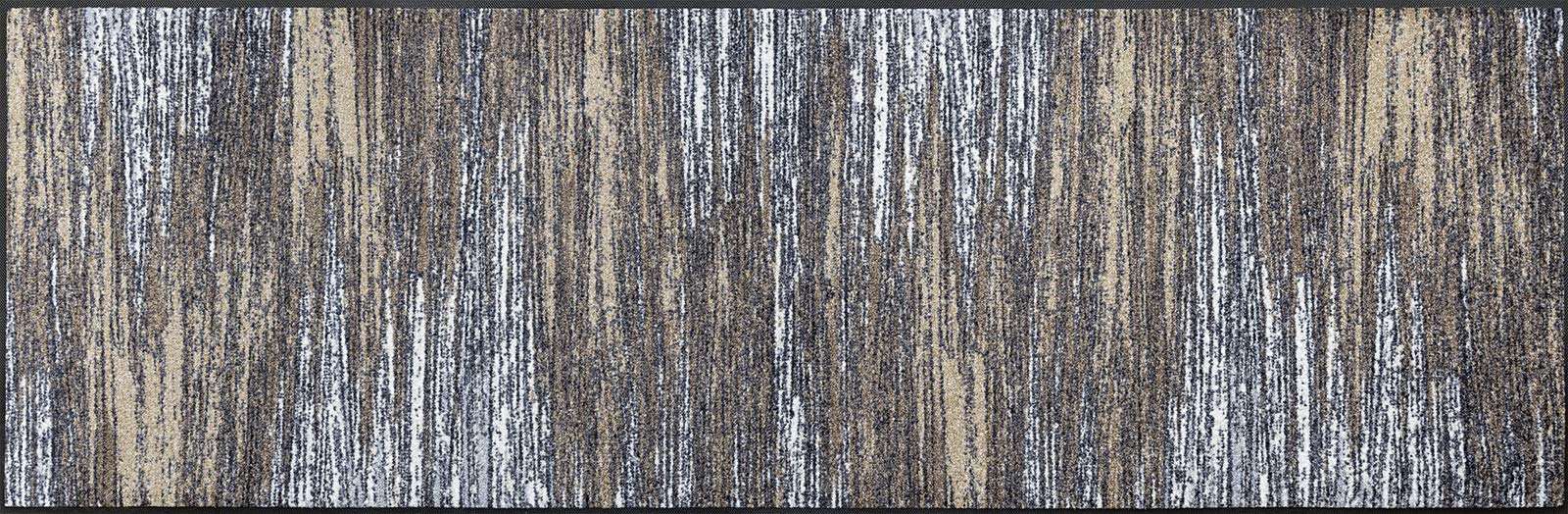 wash+dry Fußmatte, Scratchy beige 60x180 cm, innen und außen, waschbar