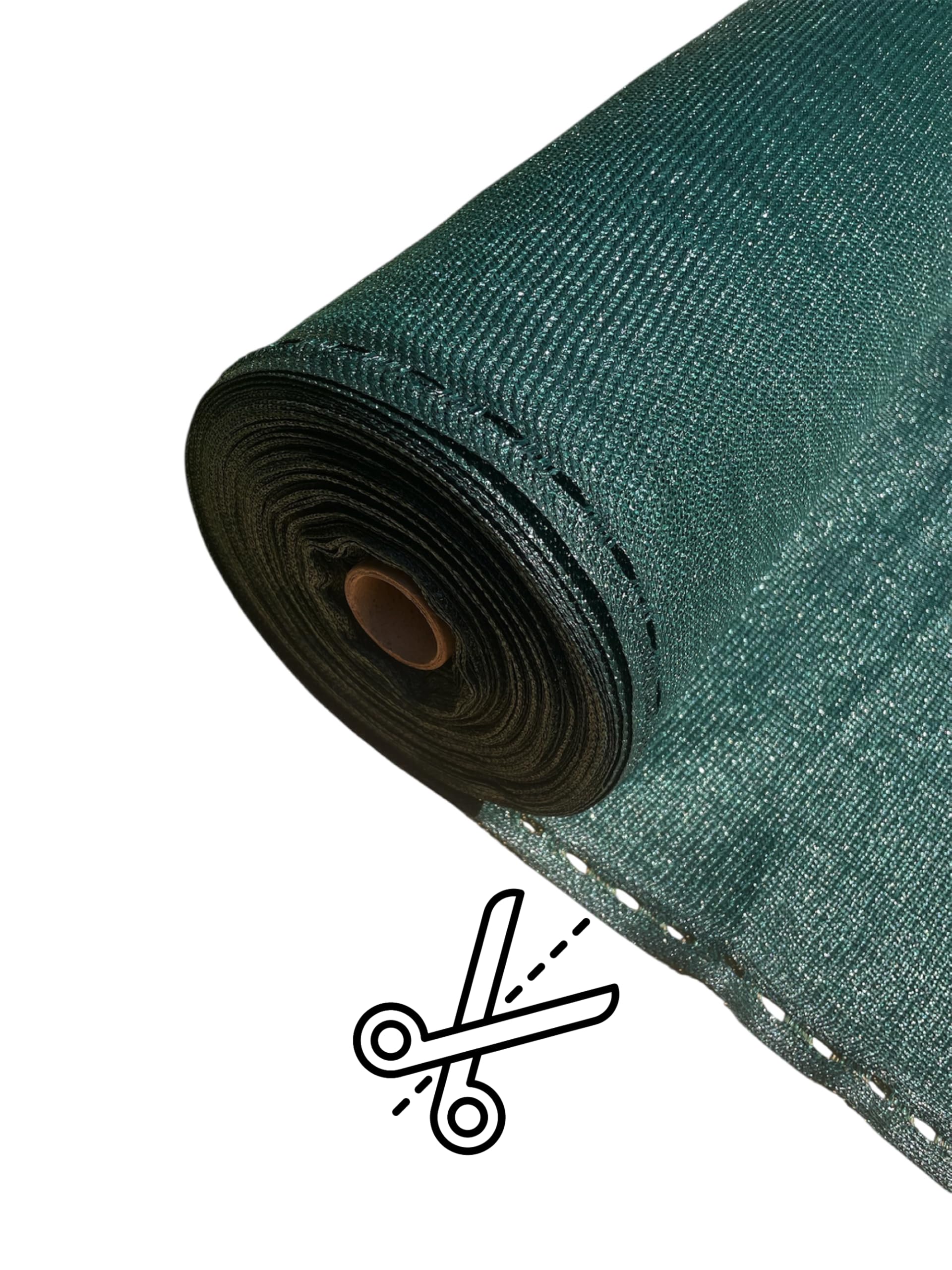Malla de Ocultación HDPE de 170 g/m², con Tratamiento UV, Ultra Resistente. Ideal para Vallas de jardín, Patios y Balcones. | 2x10m, Color Verde.