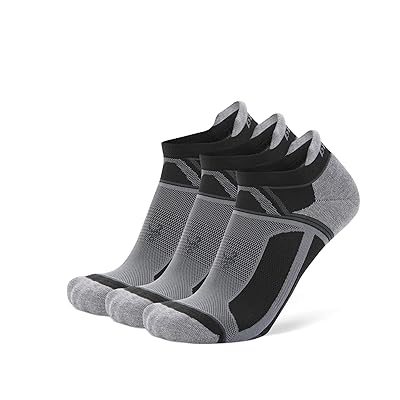 balega Hidden Contour No Show Tab Crew Cut Socks Shoes Black