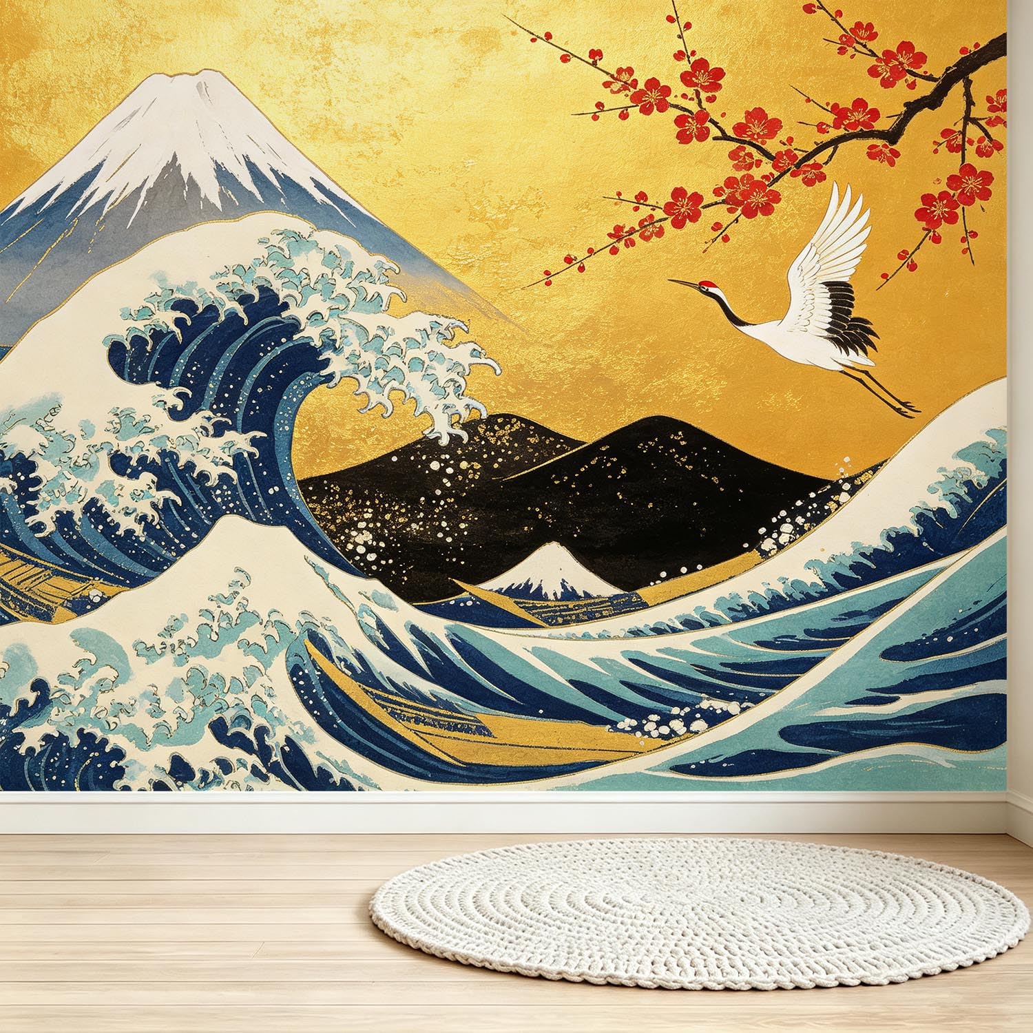 Fototapete Japanisches Muster Tapete 450 x 315 cm (WxH)
