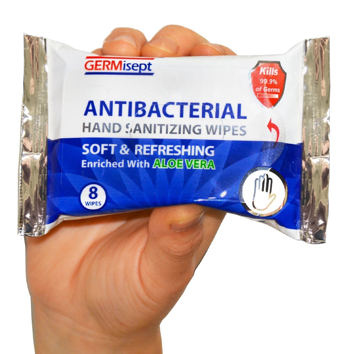 Germisept, Antibacterial Hand Sanitizing Wipe handy portable