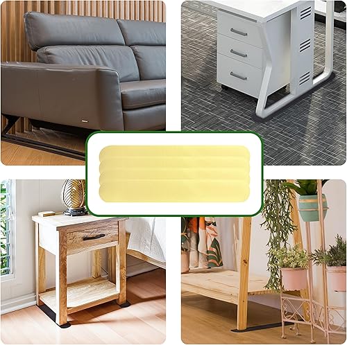 Miniatura 7 de Paquete de 4 almohadillas antideslizantes para rieles de muebles, almohadillas antideslizantes para muebles reclinables, almohadillas de agarre de