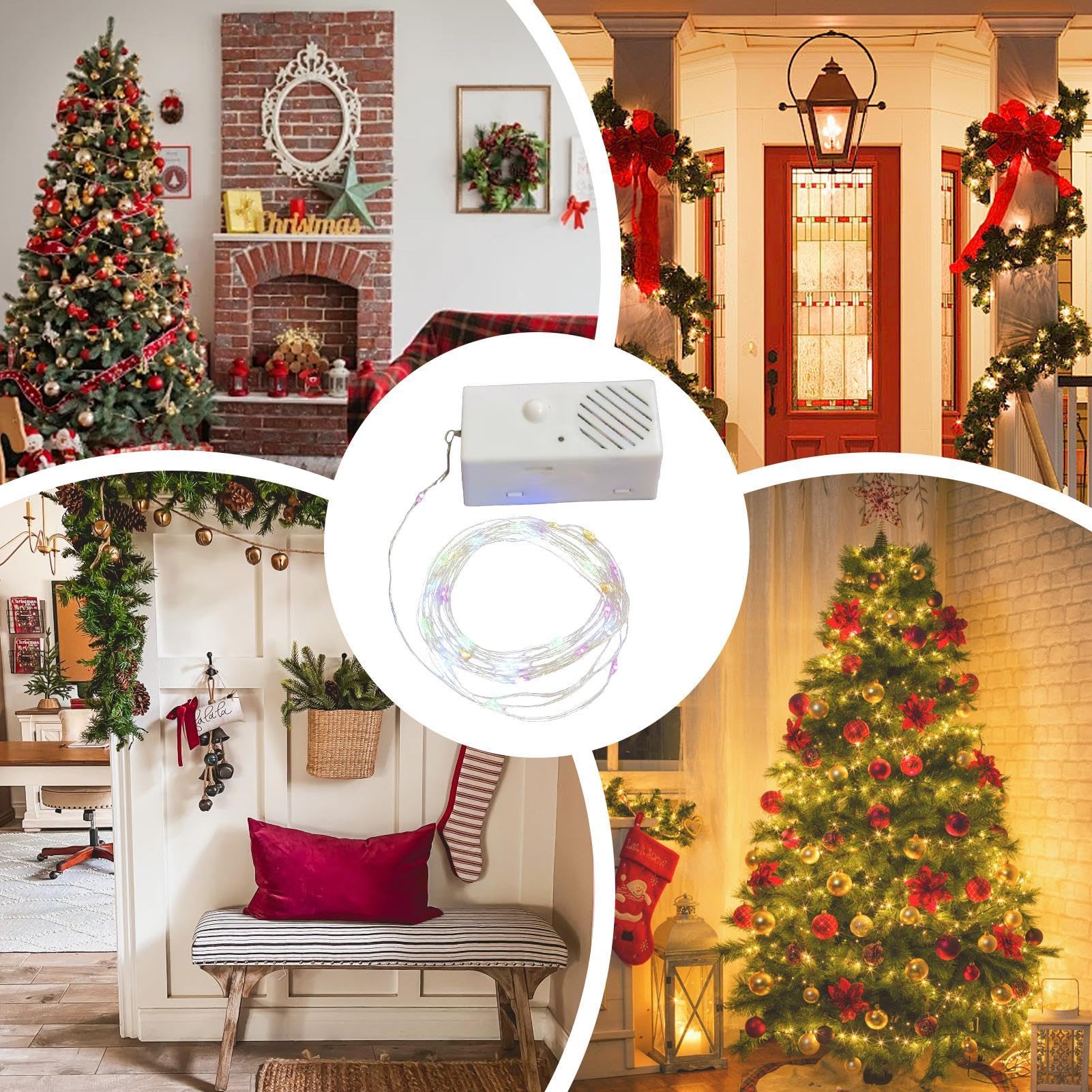 Carillon Natalizio Luminoso Con Renne - Scena Di Natale, Musica, Luci LED, Decorazione Per Casa, Feste, Capodanno