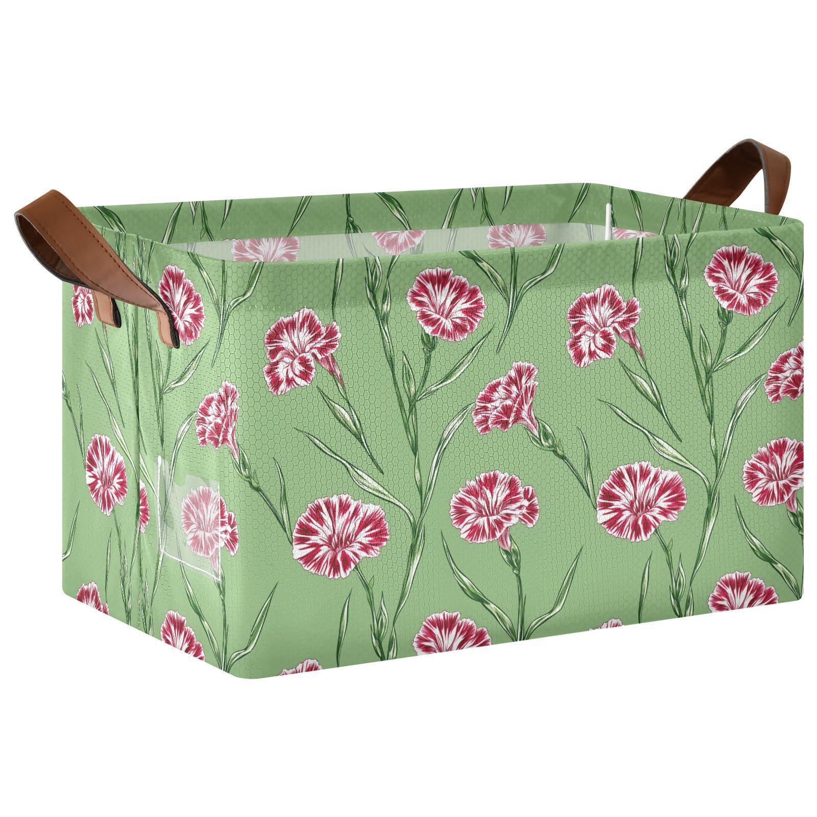 Boîtes de rangement pliables KLL en tissu lot de 2 grand format avec poignées pour étagère