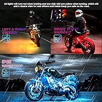 Vista 6 de 12 piezas de luces LED RGB para motocicleta para Harley Davidson Kawasaki Suzuki Yamaha Golf Cart, kit de luces subterráneas multicolor