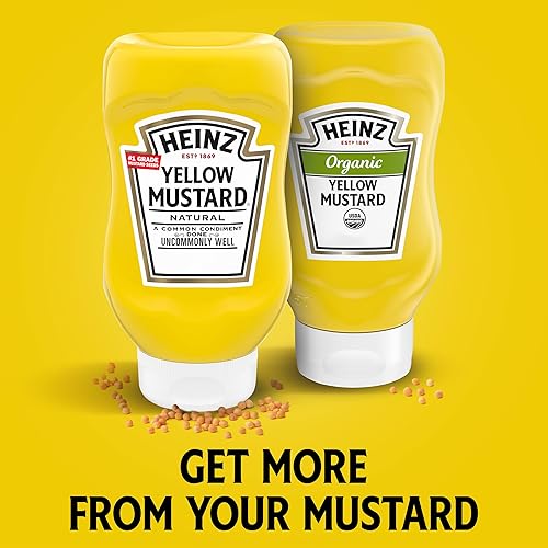 Vista 75 de Heinz Mostaza amarilla (botella de 567 g)