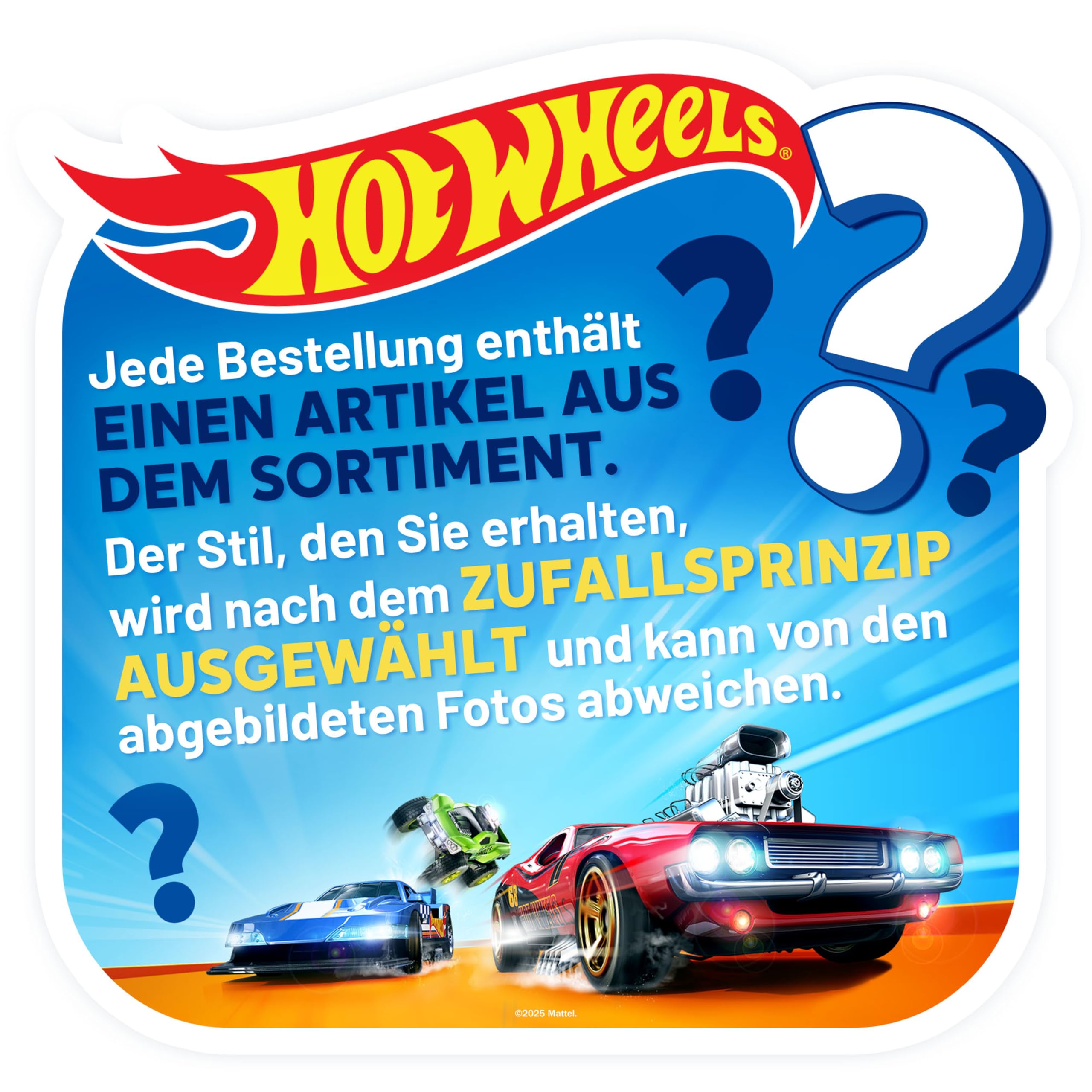 Hot Wheels Autos Set, 50er Pack (verschiedene Modelle, zufälliges Set), Maßstab 1:64, mit realistischen Details, Auto Spielzeug, Spielzeug ab 3 Jahre, V6697