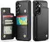 Funda Billetera para Samsung Galaxy A57 5G (2026), Porta Tarjetas, Bloqueo RFID, Carga Inalámbrica, Soporte (Negro) 1
