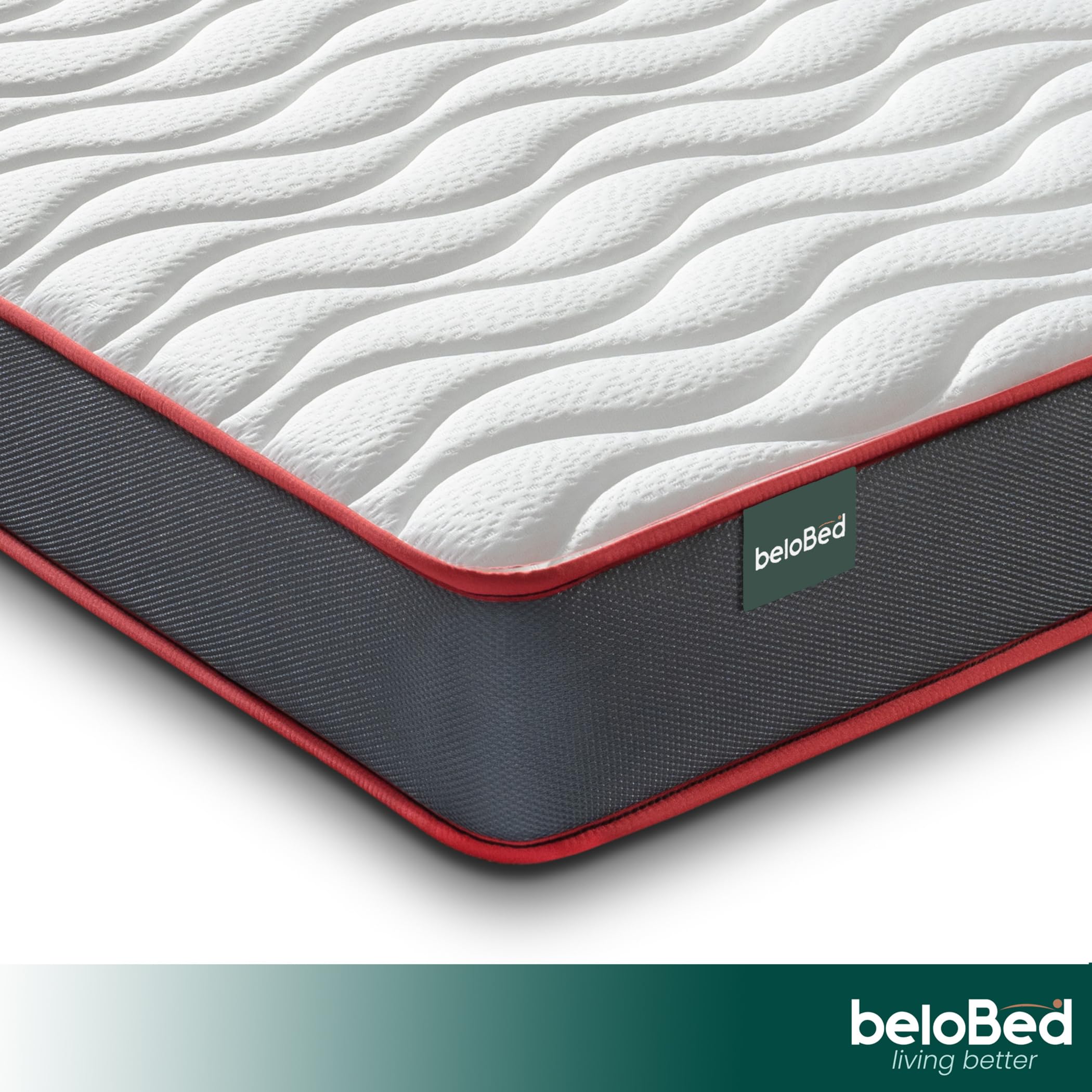 Colchon 90x180 cm Altura 18 cm. con Viscolastica Alto Confort. Reversible Doble Cara. Firmeza Media. Multicapa Transpirable. Nucleo de Espuma HR ComfortFusion