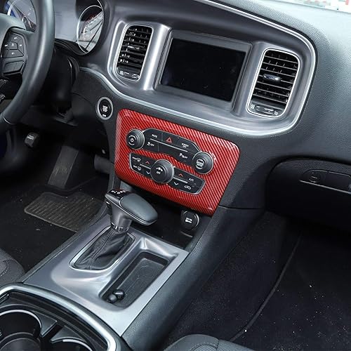 Vista 11 de Voodonala Para cargador de radio AC CD interruptor panel de ajuste para Dodge Charger 2015-2019, ABS rosa 1 unidad Rosa/Rebel Fun.