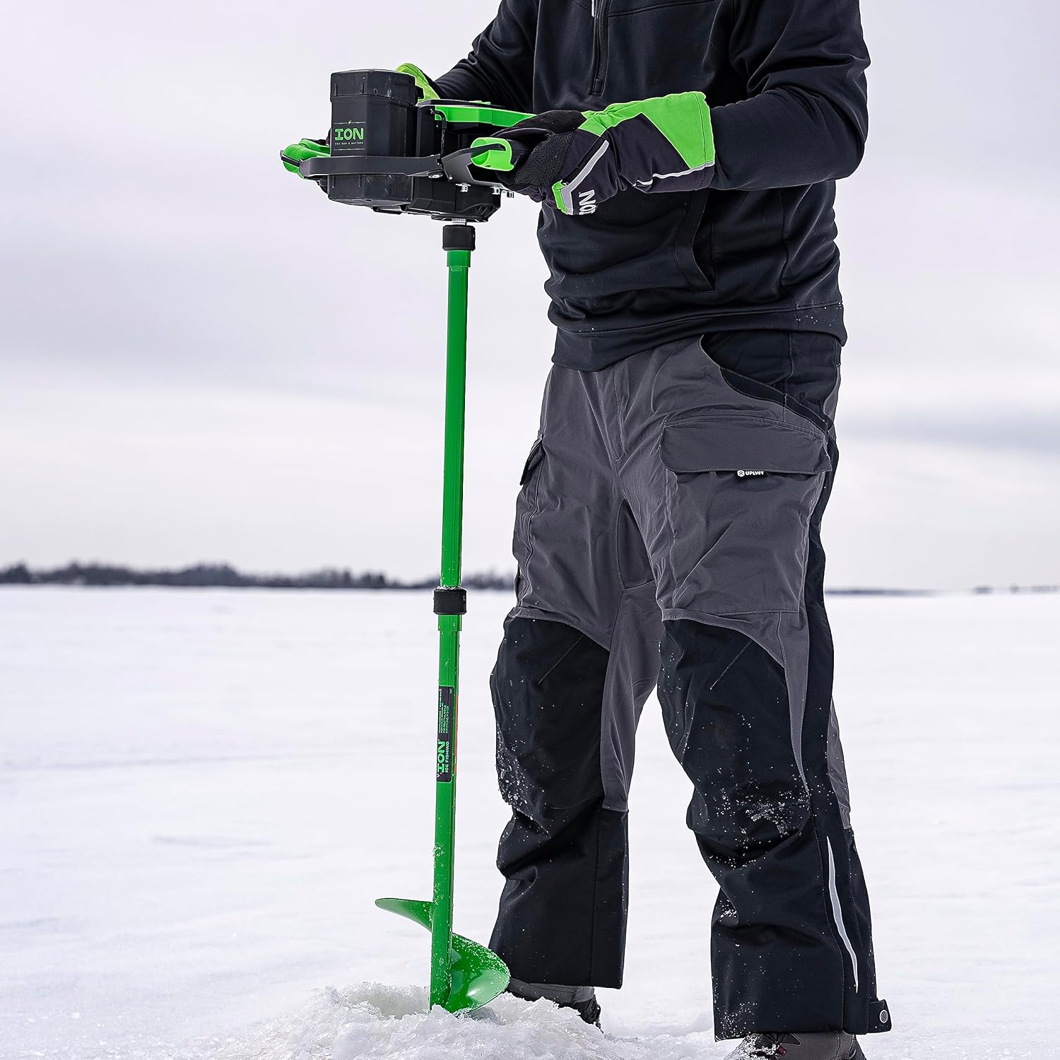 ION® ICE FISHING 42897 Auger Extension, 18 Inch, Augers, Steel, Green