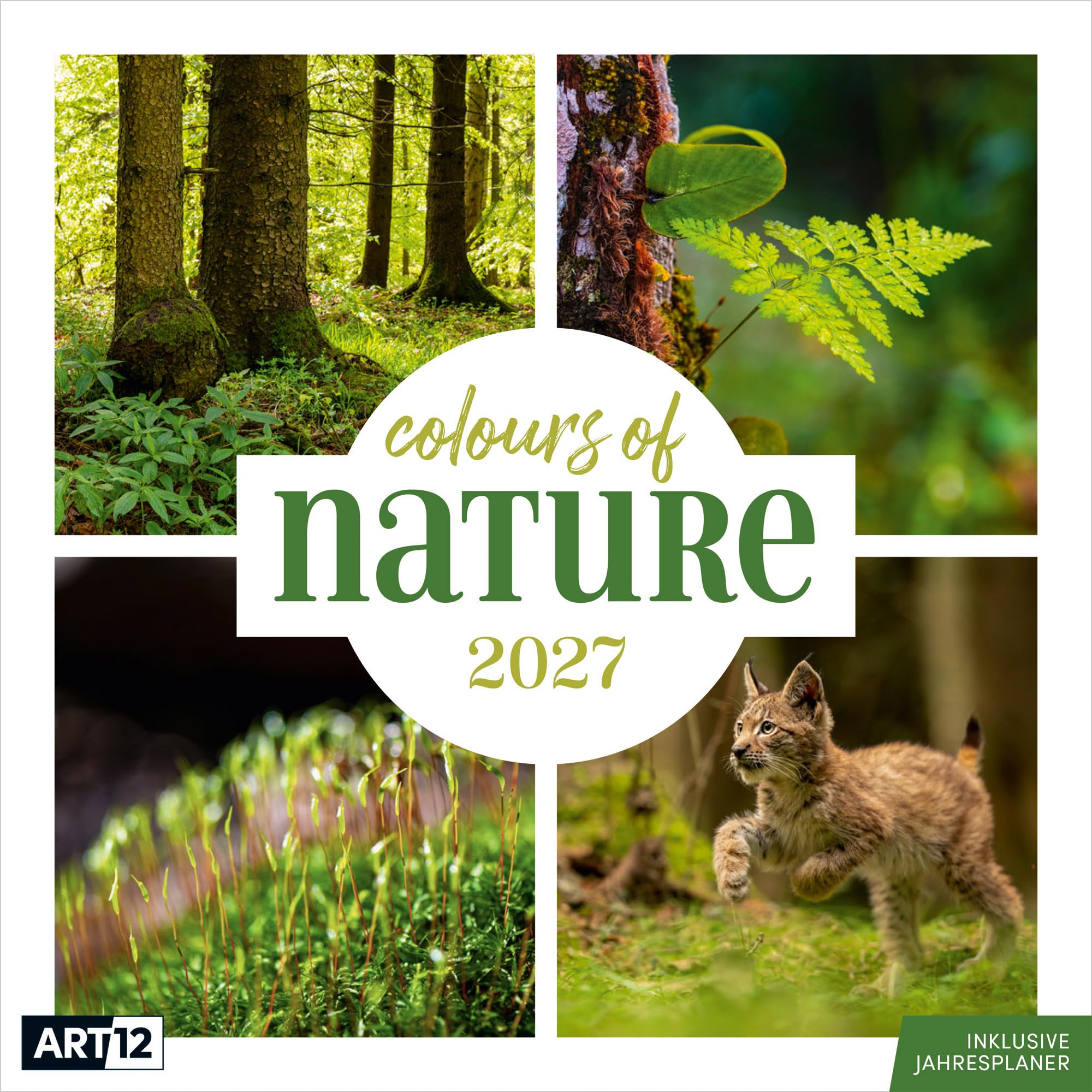 Colours of Nature Kalender 2027 - 30x30 - Art12: Abwechslungsreicher Naturkalender im schlanken Hochformat (aufgeklappt 30x60 cm) | Notizen