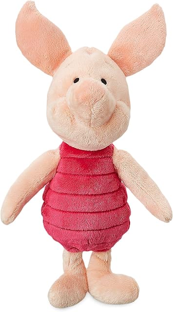 Disney Store Official Piglet Soft Toy, Winnie the Pooh, 38cm/15, Cuddly Toy Made with Soft-Feel Fabric, Embroidered Details and Characterful Expression, Suitable for All Ages