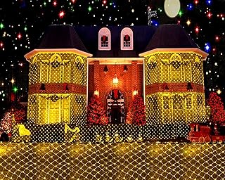 LED Net lights, 200 LED Fairy String Decorative Mesh Warm White For a Wedding Cocktail Party Birthday BBQ Bistro Cafe By Cheng Yu 2017