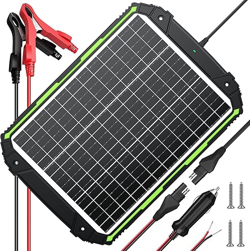 Sun Energise Cargador y mantenedor de batería solar de 25 W y 12 V, controlador de carga MPPT inteligente integrado, impermeable, 25 W, 12 voltios,