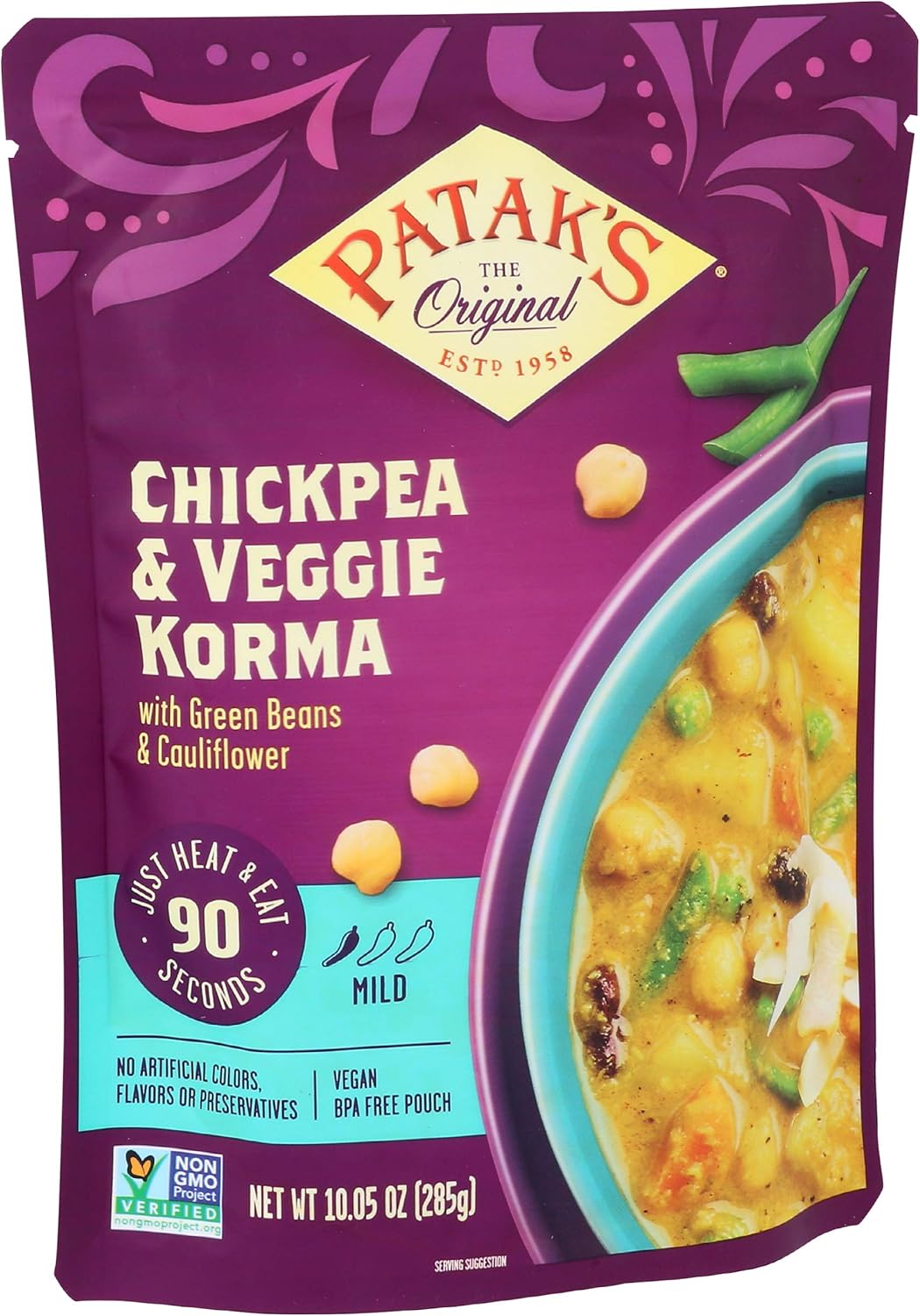Patak’s Chipea & Veggie Korma - Mild Crey Coconut Based Indian Curry