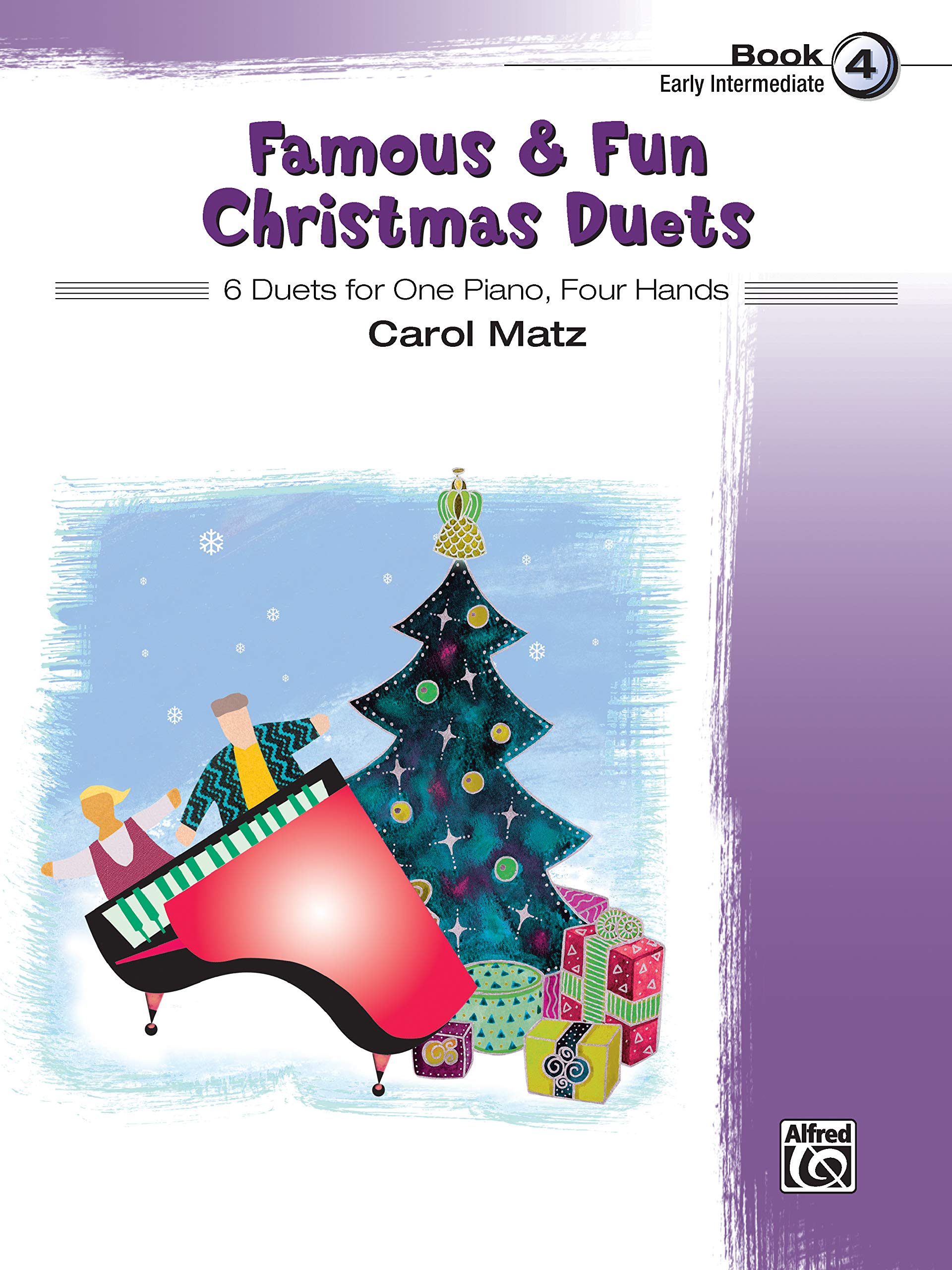 Famous & Fun Christmas Duets, Bk 4: 6 Duets for One Piano, Four Hands
