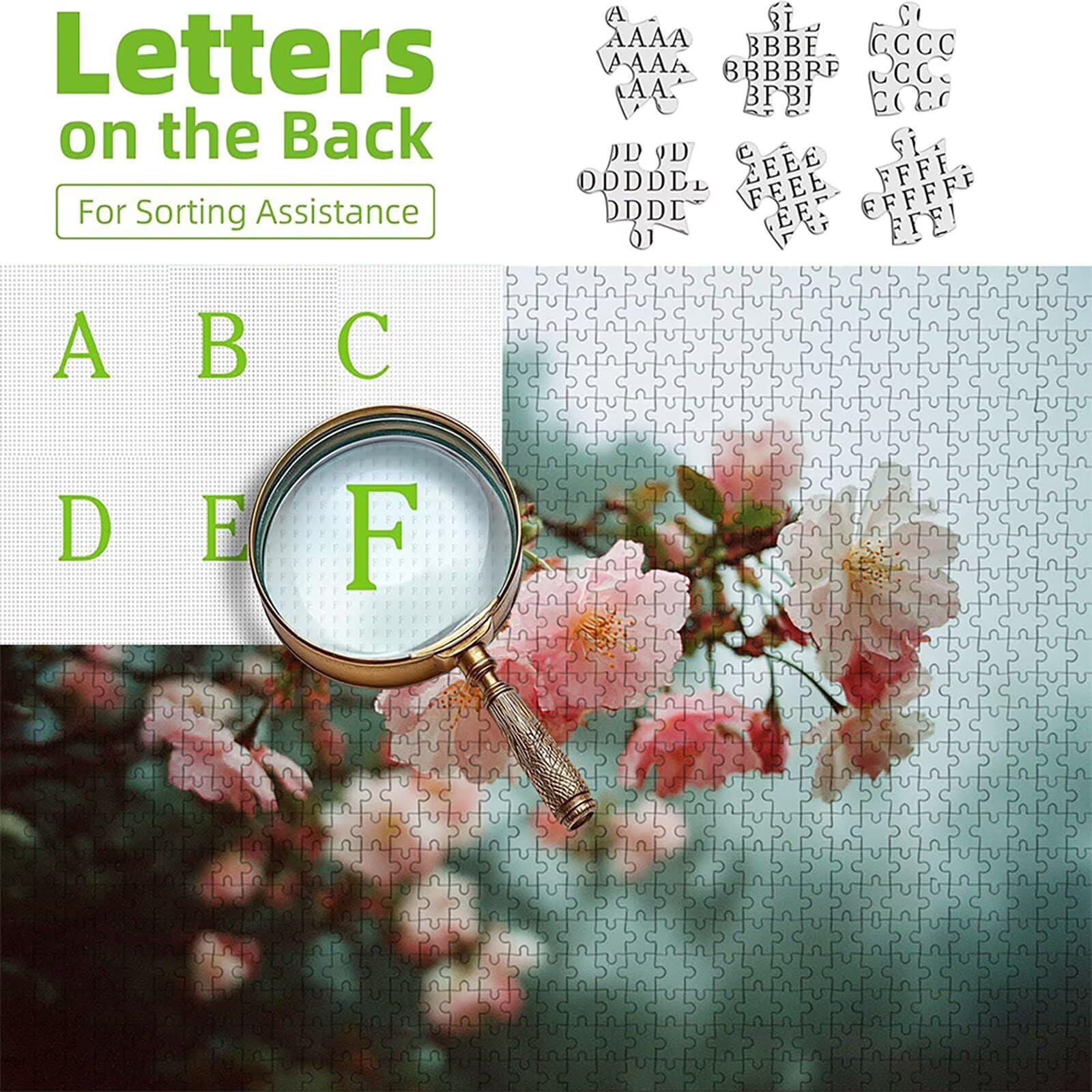 Flor Puzzle de 2000 Piezas para Adultos, Puzzle Madera con Caja 99x70cm, Rompecabezas Adultos de Alta Dificultad, DIY Juego de Rompecabezas, Pasatiempo Creativo, Decoración de Verano, (Planta) 8-3873