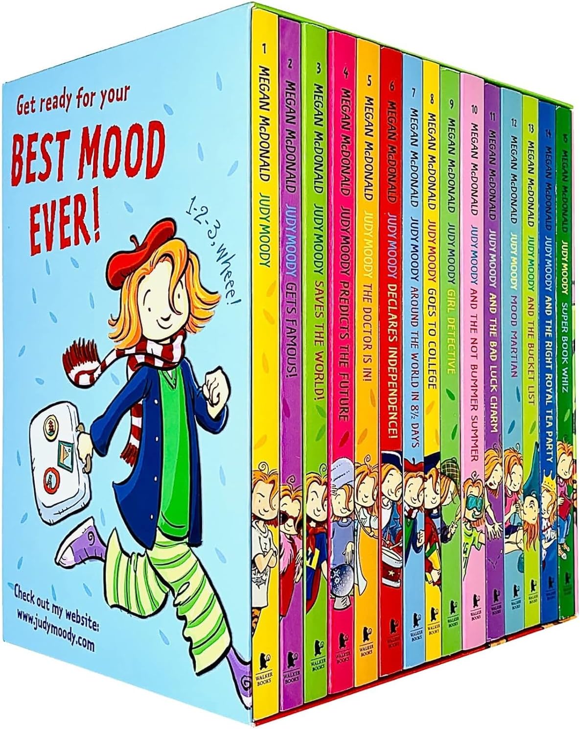 Judy Moody 15 Books Collection Box Set By Megan McDonald (Judy Moody, Get Famous!, Saves The World!, Predicts The Future, The Doctor is In!, Declares Independence! & More)