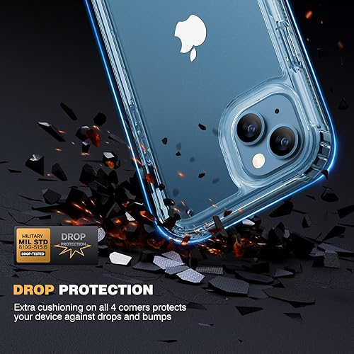 Miniatura 670 de Diaclara - Funda diseñada para iPhone 14 Pro Max, resistente, de cuerpo completo, con protector de pantalla sensible al tacto y antiarañazos + Blanco