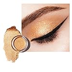 Oulac Gold Cream Eyeshadow - Highly Pigmented Natural Sombra de Ojos, Waterproof & Long Lasting with Moisturizing Formula, Shimmer Glitter Eye Makeup, 6g (21)