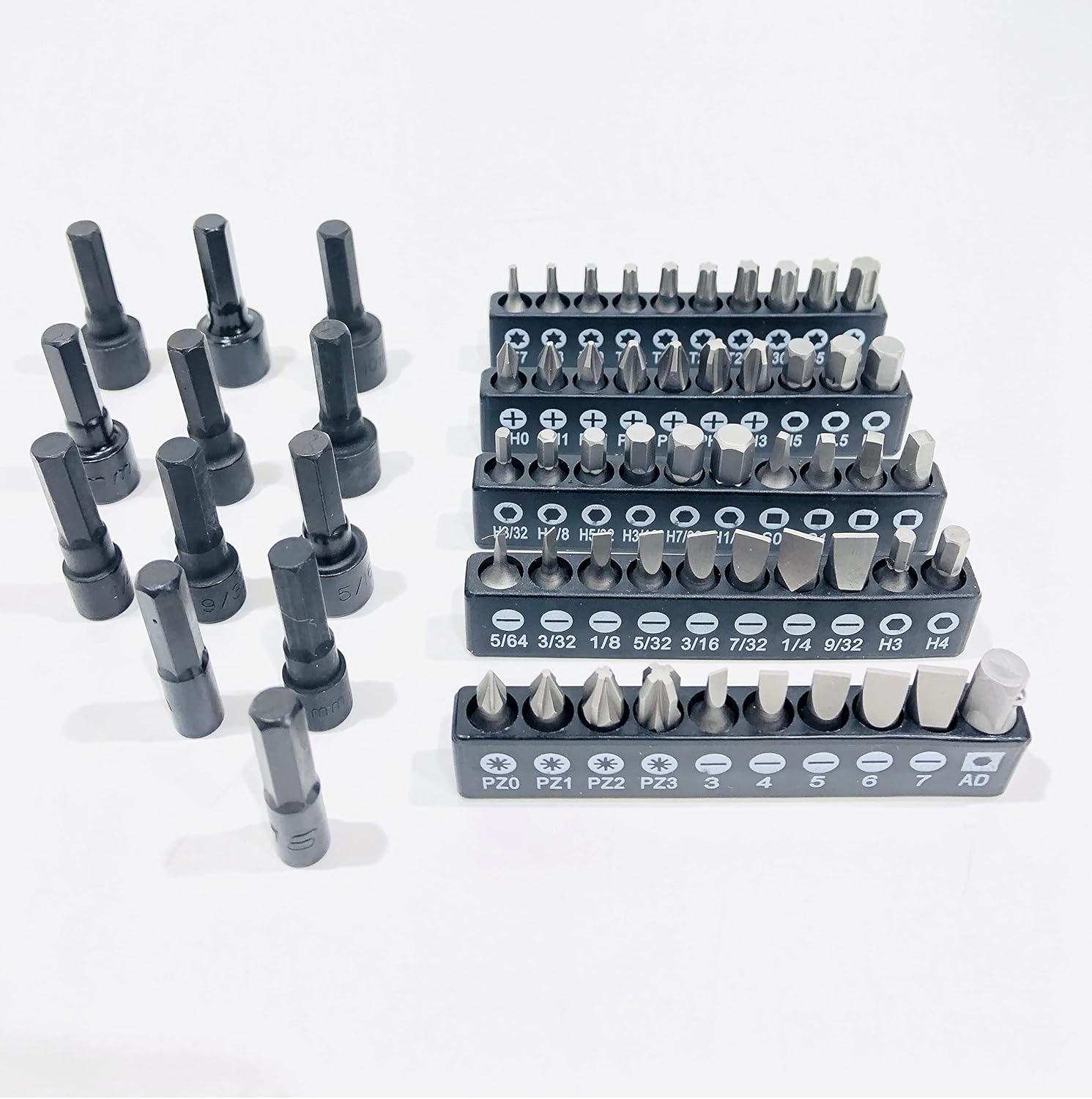 62 pc Nut Driver & Bit Set (Bulk Packaged)
